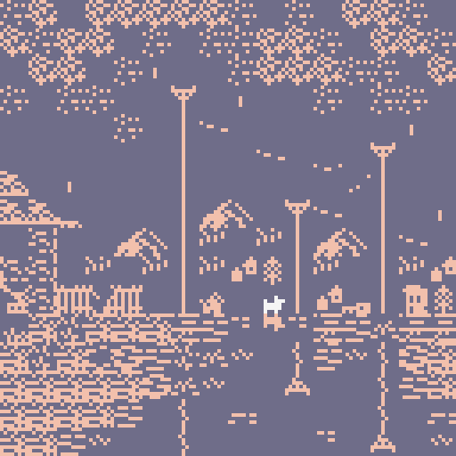 dog runs down a residential street in the rain