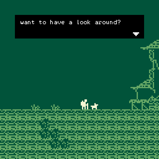 scene of human talking to dog, then dog exploring house